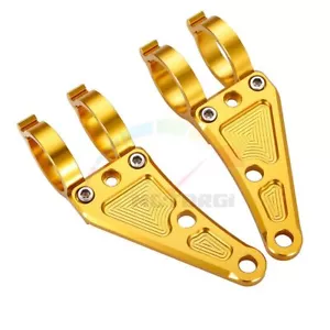 Abrazadera de montaje universal para faros de motocicleta 30-55m52mm 54mm 55mm dorado - Imagen 1 de 6
