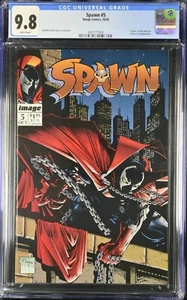 Cómics Spawn #5 CGC 9,8 Image 1992 McFarlane 1st Sherlee Johnson Billy Kincaid - Imagen 1 de 2