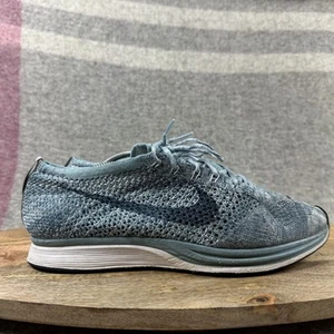 Nike Flyknit Racer Schuhe Herren Größe 10 Blau Laufen Waffelleder Sneaker 526628-102 - Bild 1 von 11