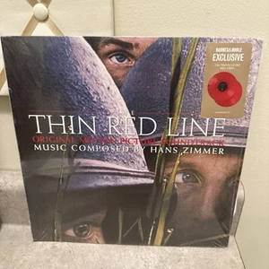 Hans Zimmer The Thin Red Line Original Soundtrack Translucent Red Vinyl 2XLP,NEW - Picture 1 of 7