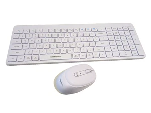 Bluetooth Wireless Keyboard and Mouse Combo Rechargeable Silent Click purple - Picture 1 of 8