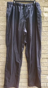 Cabela's Rain Repellent Pants Mens Size XLT Black Elastic Waist Lined Fishing - Picture 1 of 3