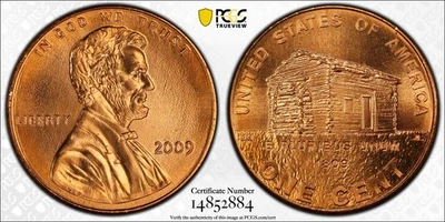 2009 Lincoln Early Childhood Cent - PCGS MS65RD with Goldshield Trueview - Image 1 of 3