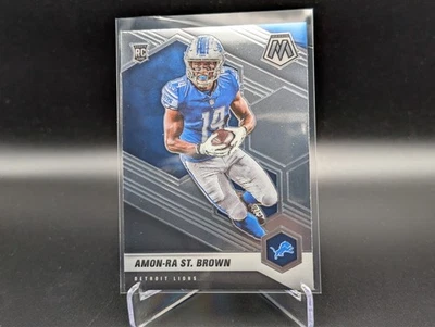 2021 Panini Mosaic AMON-RA ST. BROWN #328 Rookie Detroit Lions RC - Image 1 of 2