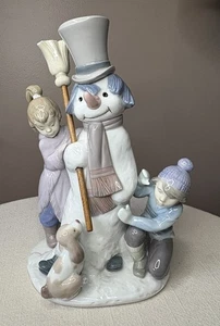 VINTAGE Lladro "The Snowman" #5713 Porcelain Figurine Retired 1989 8” MINT - Picture 1 of 8