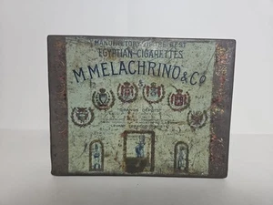Latta per sigarette egiziane anni '20 M. Melachrino & Co. n. 9~100 pezzi~Fabbrica 649 NY - Foto 1 di 7