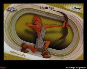 2025 Topps Chrome Disney Gold Refractors #44 Hercules 16/50 - Picture 1 of 2