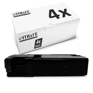 4x Mehrwegtoner Cartouche D'Encre C13S050630 Noir Alternative F R Epson CX29DNF - Photo 1/4
