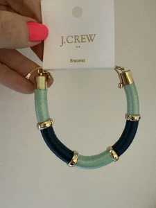 J Crew Wrapped Bracelet - ANTIQUE NAVY FRESH SPEAR - NEW! - Bild 1 von 6
