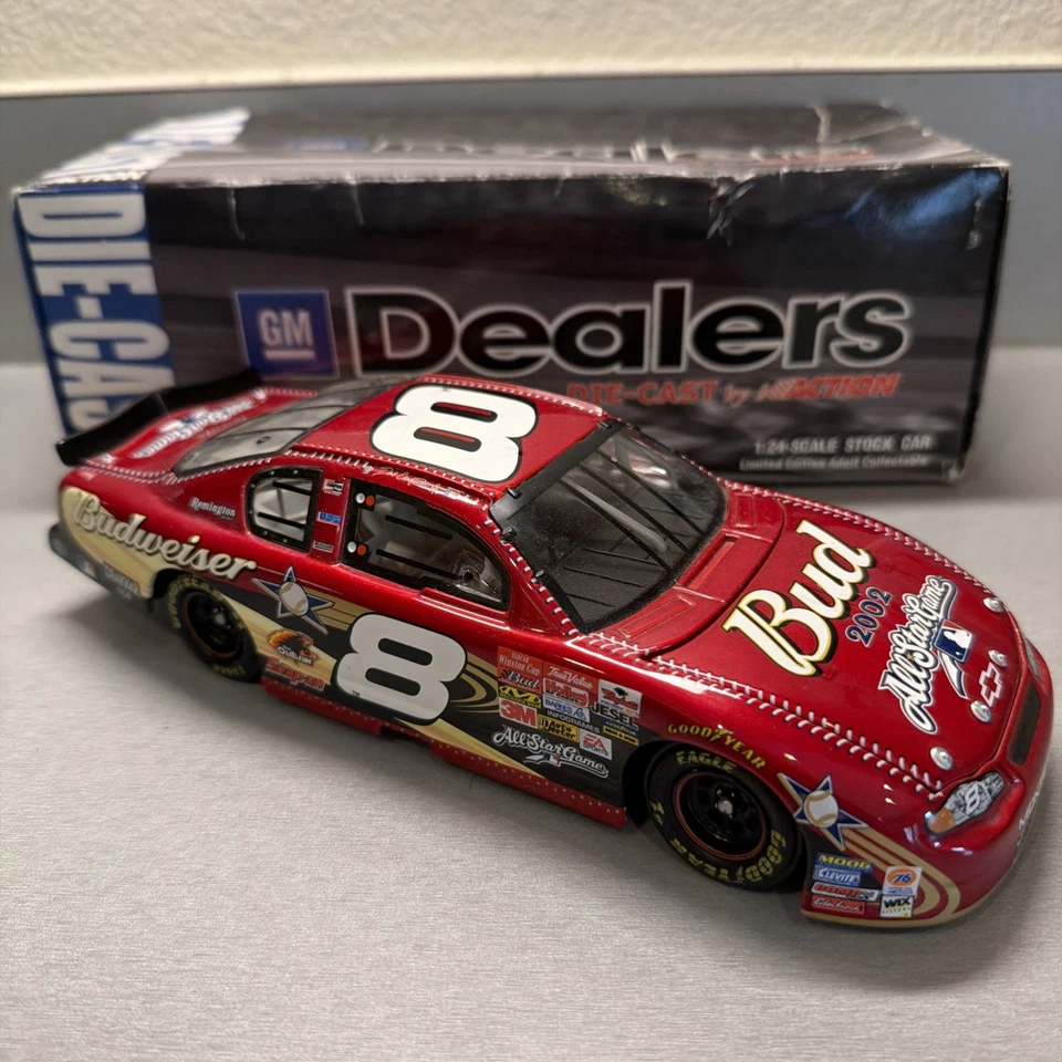 Action Nascar #8 Dale Earnhardt Jr Bud MLB GM Dealers 1:24 Diecast 2002 Foto 1 de 4