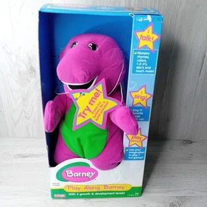 BARNEY PLAY ALONG BARNEY - NEW OPENED BOX - RARE RETRO TOY 1998 HASBRO - Picture 1 of 10
