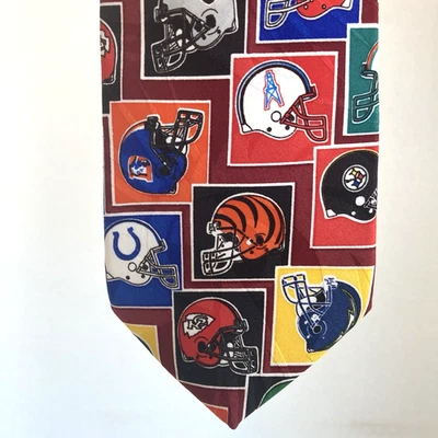 De colección Surrey Para Hombres Novedad Corbata Cuello Cascos de Fútbol Americano NFL Logotipos del Equipo AFC Foto 1 de 4