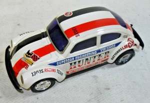 Vintage Japan Tin Litho VW Bug Beetle Taiyo Bump N Go Car, CLEAN! (C) - Picture 1 of 9