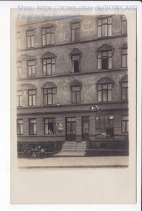 FOTOKARTE HAMBURG - WILHELMSBURG , GESCHÄFT REDMANN , MOTORRAD , 1930  Q - Bild 1 von 3