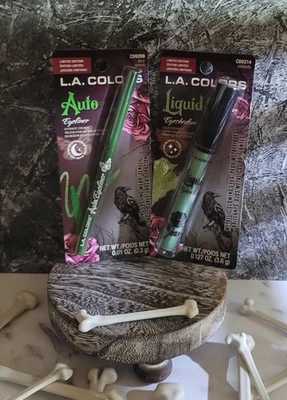 2pcs L.A. colors Villian Green Liquid Eyeshadow & Eclipsed Green auto Eyeliner  - Image 1 of 4