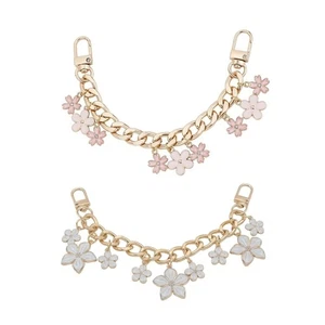 Elegant Flower Charm Chain Strap Decorative Bag Chains for Handbags and Wallets - Picture 1 of 10
