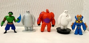 Lote de 5 figuras de acción Disney Big Hero 6 adornos para pasteles Baymax Wasabi Fredzilla - Imagen 1 de 10