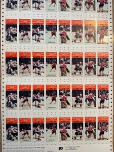 1980-81 Philadelphia Flyers Uncut Season Ticket Sheet Bobby Clarke 1000 Points - Picture 1 of 4