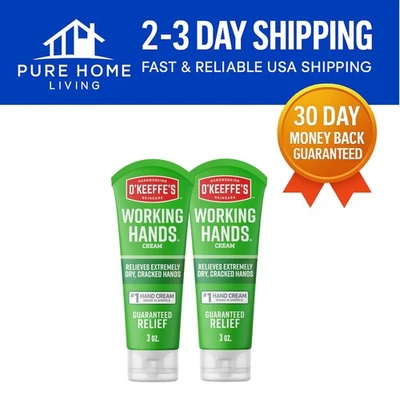 Crema de manos O Keeffe's 3 oz - Ultimate Relief para manos extremadamente secas y agrietadas Foto 1 de 4