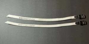 Vintage Cannondale Toe Clip Straps White Made In France - Picture 1 of 11