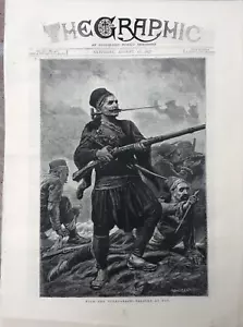 Grabados de 1877 - Guerra rusa/turca - Turcos heridos - Bashi-Bazouks - Tophane - Imagen 1 de 3