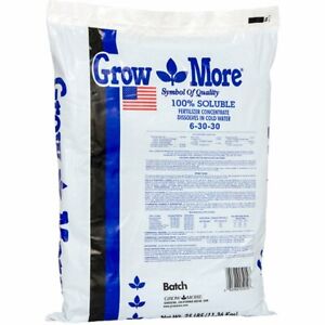 Grow More Cold Water 6-30-30 Soluble Concentrated Plant Fertilizer, 25 Pounds