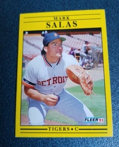 1991 Fleer Baseball Card #350 Mark Salas - Detroit Tigers - Picture 1 of 2