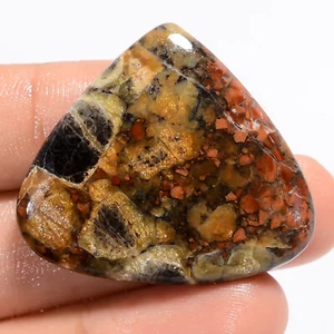 Natural Peanut Obsidian Heart Shape Cabochon Gemstone 38.5 Ct 31X35X5mm GC-38004 - Picture 1 of 2