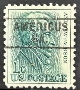 AMERICUS, GEORGIA Precancel TYPE 745 One Cent Andrew Jackson Stamp - Picture 1 of 1