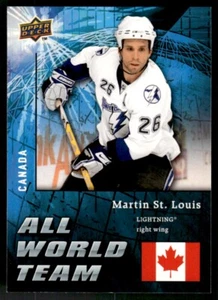 2009-10 Upper Deck All World Team Martin St. Louis Tampa Bay Lightning #AW22 - Picture 1 of 2