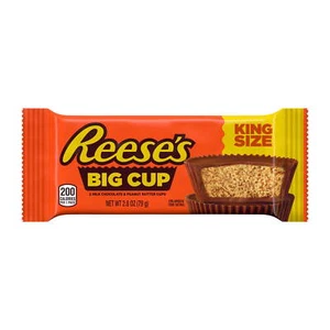 Reese's Big Cup Milk Chocolate King Size Peanut Butter Cups Candy, Pack 2.8 oz - Picture 1 of 4
