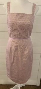 J.CREW Purple Sz6 ABSTRACT Print SHEATH Work CAREER Sun MIDI Dress Y2K NWT - Picture 1 of 6