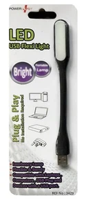 LED USB Flexi Licht Hell Tragbar Lampe für Laptop und Tablet Schwarz - Bild 1 von 1