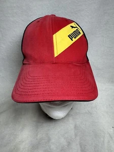 Puma Red Yellow Stripe SnapBack Hat - Picture 1 of 9