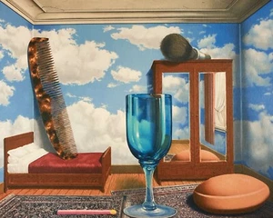 René Magritte, Personal Values, Hand Signed Lithograph - Picture 1 of 4