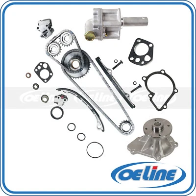 Kit de corrente de distribuição para 98-04 Nissan Frontier Xterra KA24DE com bomba de óleo bomba de água - Imagem 1 de 4