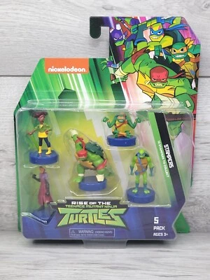 Rise Of The Teenage Mutant Ninja Turtles 5 Pack Collectable Figure Stamper Sinco - Image 1 of 4