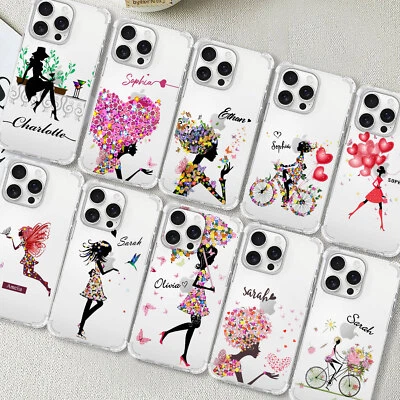 Sweet Girl Personalised Case Silicone Cover For iPhone 12 13 14 15 16 17 Pro Max - Image 1 of 4