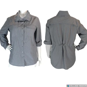 DULUTH~MINT!!~GRAY LIGHTWEIGHT ADJUSTABLE SLEEVES VENTILATED SHIRT JACKET SZ:1X - Picture 1 of 15