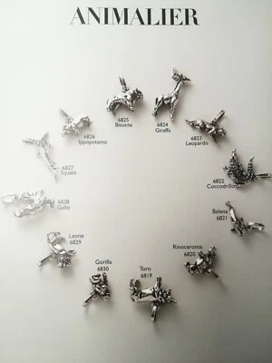 ARGENTERIE GIOVANNI RASPINI  -  SALDI  CHARM - 2 Charms ANIMALI in Argento 925 - Immagine 1 di 3