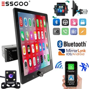 Autoradio 1 DIN 10,4'' Wireless Carplay Android Auto Bluetooth USB TF AUX Camera - Foto 1 di 14