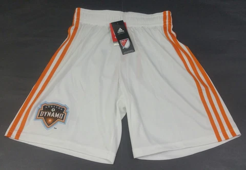 Adidas Houston Dynamo Replica Home Shorts 15/16, White/Orange, Size S Cover