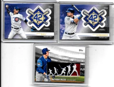 KRIS BRYANT,JAVIER BAEZ,KYLE SCHWARBER,ANTHONY RIZZO,ADDISON RUSSELL INSERTS - Image 1 of 3
