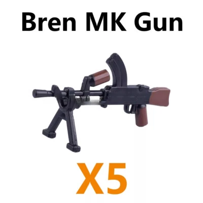 Military Weapon Pack WWII Machine Gun BREN Building Blocks Toy Figures - Image 1 of 2
