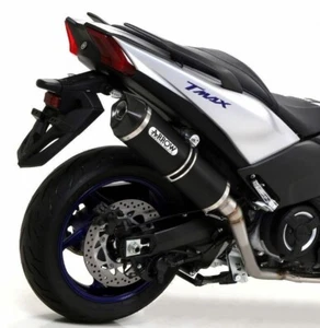 SCARICO COMPLETO MARMITTA ARROW DARK YAMAHA TMAX 530 2017-2019 73013MI+73514AKN - Foto 1 di 3