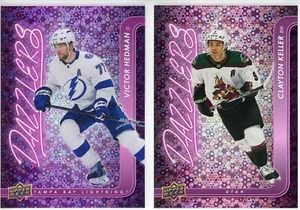 U PICK LOT 2024-25 24-25 UD SERIES 1 & 2 DAZZLERS PURPLE INSERT card set - Bild 1 von 3