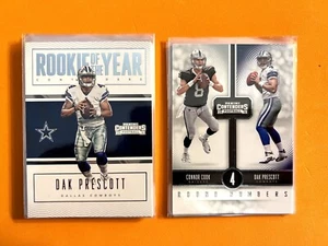 ⭐️ DAK PRESCOTT 2016 CONTENDERS ROOKIE OF THE YEAR ROY 🔥 17 CARD LOT COWBOYS - Picture 1 of 3