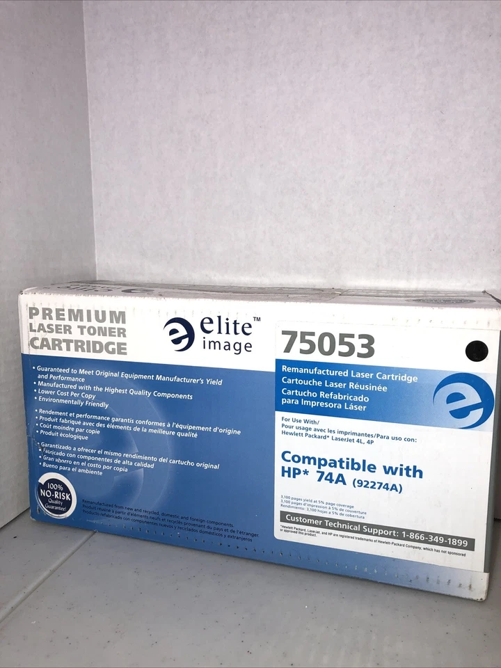 elite image laser toner cartridge 75053 Black - Image 1 of 4