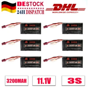 6X 3200mAh Lipo Akku 11,1V Teile Deans T-Stecker für WLtoys 1/14 144001 RC Auto - Bild 1 von 7