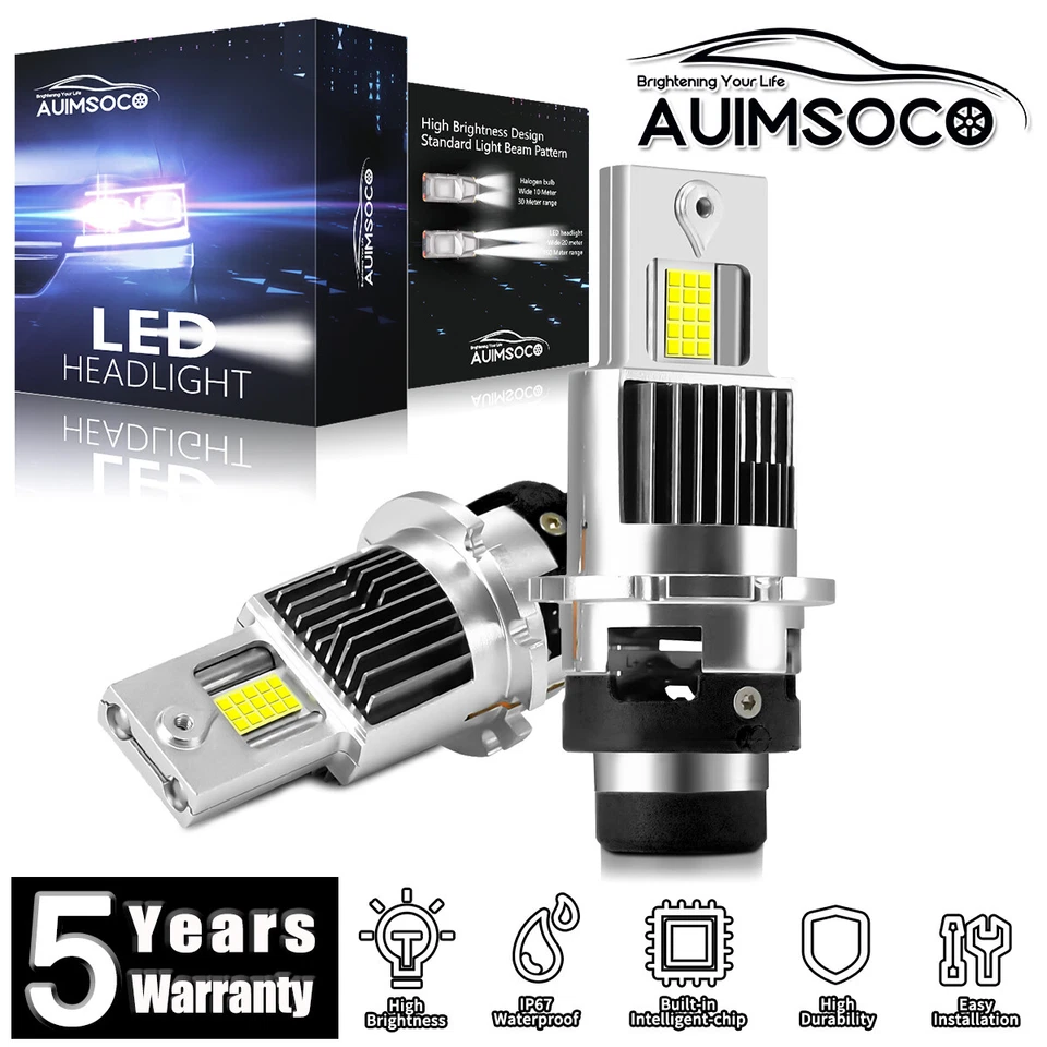 Faros LED súper brillantes 36000LM D2S para Mercedes-Benz CL500 2000-2009 Foto 1 de 4